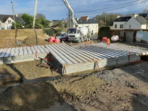 COULAGE DE LA DALLE DU VIDE SANITAIRE